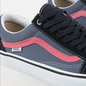 VANS Vault Limited Edition RARE Old Skool Pro Sky Captain and Pink W 7.5-8 M 6